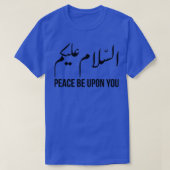 Assalamualaikum Peace Be Upon You Black T-shirt (Design voorkant)