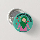 Assalamualaikum Ronde Button 3,2 Cm (Voorkant /achterkant)