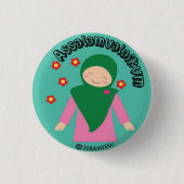 Assalamualaikum Ronde Button 3,2 Cm (Voorkant)