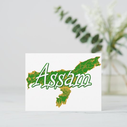 Assam Briefkaart (Staand voorkant)