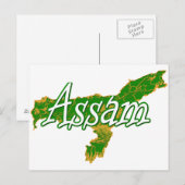 Assam Briefkaart (Voorkant / Achterkant)