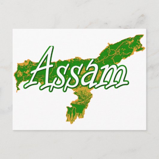 Assam Briefkaart (Voorkant)