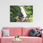 Assaranca Waterfall, Ierland Canvas Afdruk (Insitu (Woonkamer))