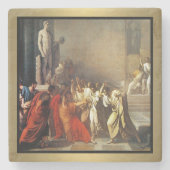 Assassering van Julius Caesar Stenen Onderzetter (Voorkant)