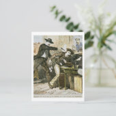 Assassering van 'Wild Bill' (W.B. Hickok) door Jac Briefkaart (Staand voorkant)