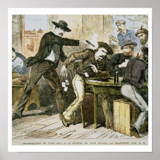 Assassering van 'Wild Bill' (W.B. Hickok) door Jac Poster (Voorkant)