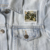Assassering van "Wild Bill" (W.B. Hickok) van Jack Vierkante Button 5,1 Cm (In situ)