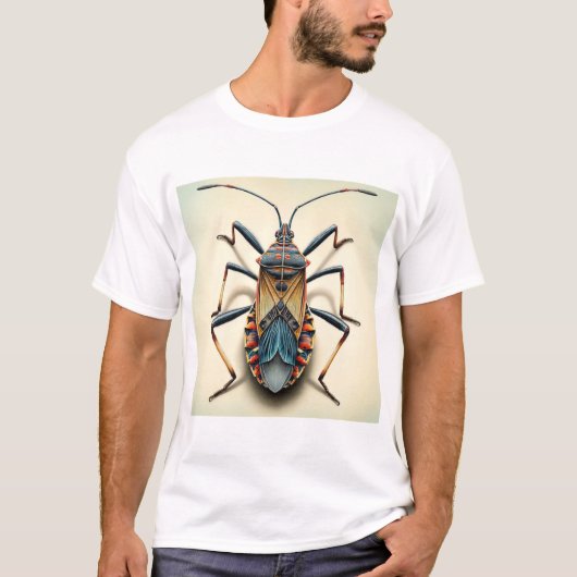Assassin bug dorsal view 230824IREF228 - Watercolo T-shirt (Voorkant)
