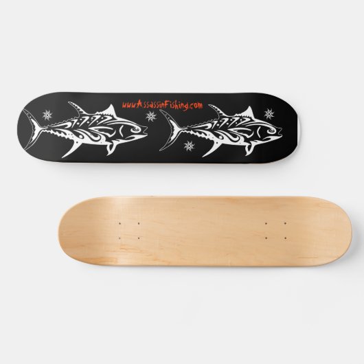 Assassin Vist - Tribal Black Skateboard (Horizontaal)