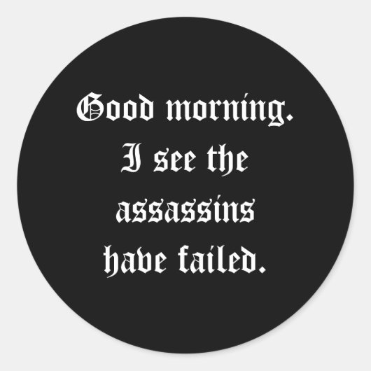 Assassins Sticker (Voorkant)