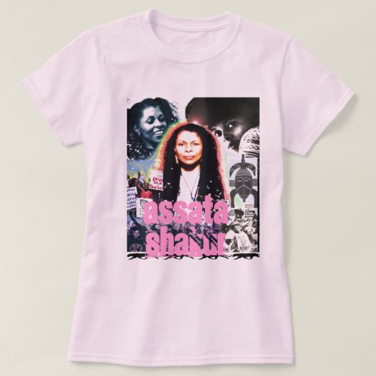 Assata Shakur "Zij die struikelt" T-shirt (Design voorkant)