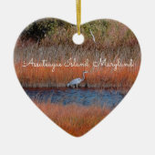 Assateague Heron Ornament (Voorkant)