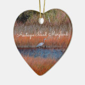 Assateague Heron Ornament (Links)