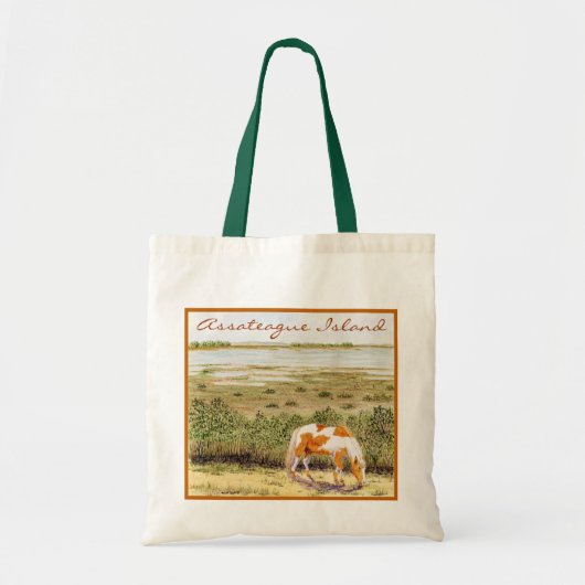 Assateague Isaland Wild Horse Tote Bag (Voorkant)