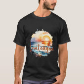 Assateague Island Coastal Sunset Uitzicht T-shirt (Voorkant)