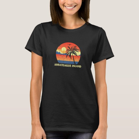 Assateague Island Maryland Md Summer Us Cities Tro T-shirt (Voorkant)