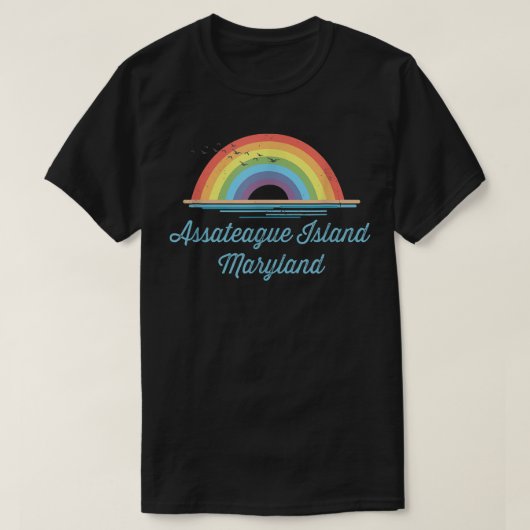 Assateague Island Maryland Souvenir Graphic T-shirt (Design voorkant)
