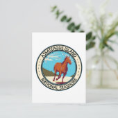 Assateague Island National Seashore Badge Briefkaart (Staand voorkant)
