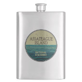 Assateague Island National Seashore Ocean Birds Flacon (Voorkant)