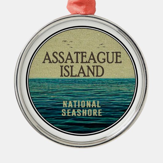 Assateague Island National Seashore Ocean Birds Metalen Ornament (Voorkant)