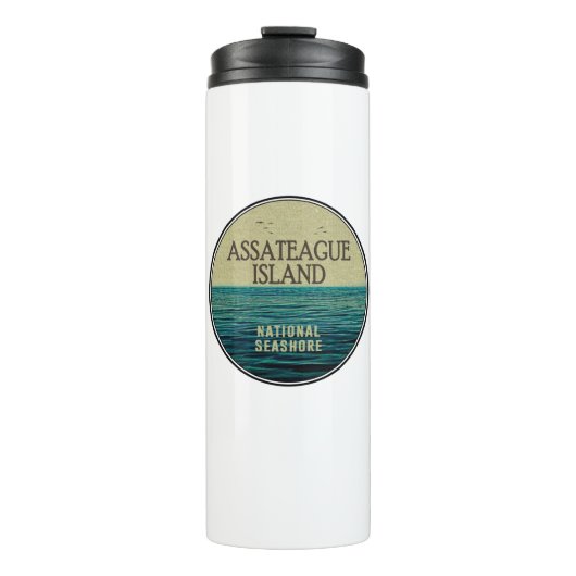 Assateague Island National Seashore Ocean Birds Thermosbeker (Voorkant)