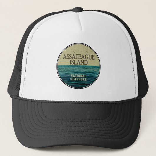 Assateague Island National Seashore Ocean Birds Trucker Pet (Voorkant)