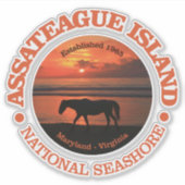 Assateague Island National Seashore Sticker (Voorkant)