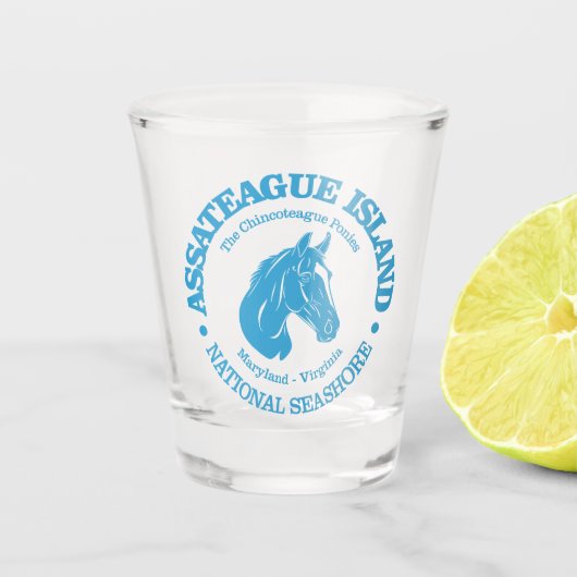 Assateague Island (pony) Shot Glas (Voorkant)