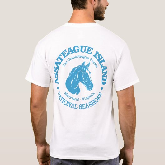 Assateague Island (pony) T-shirt (Achterkant)