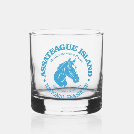 Assateague Island (pony) Whisky Glas (Voorkant)