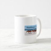 Assateague Island (pony's op strand logo) Koffiemok (Voorkant rechts)