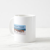 Assateague Island (pony's op strand logo) Koffiemok (Voorkant links)