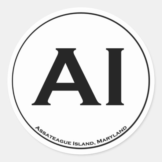 Assateague Island Stickers (Voorkant)