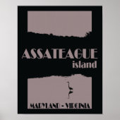 Assateague Island Travel Poster (Voorkant)