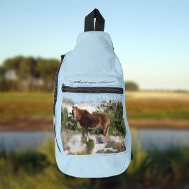 Assateague Island Wild Horse Sling Bag