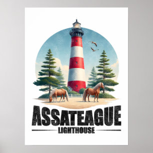 Assateague Lighthouse  Poster