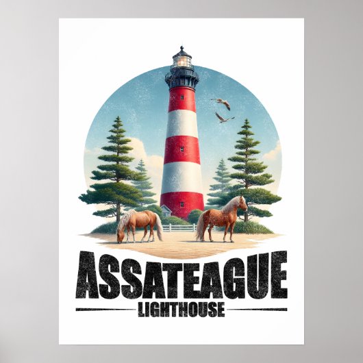 Assateague Lighthouse  Poster (Voorkant)