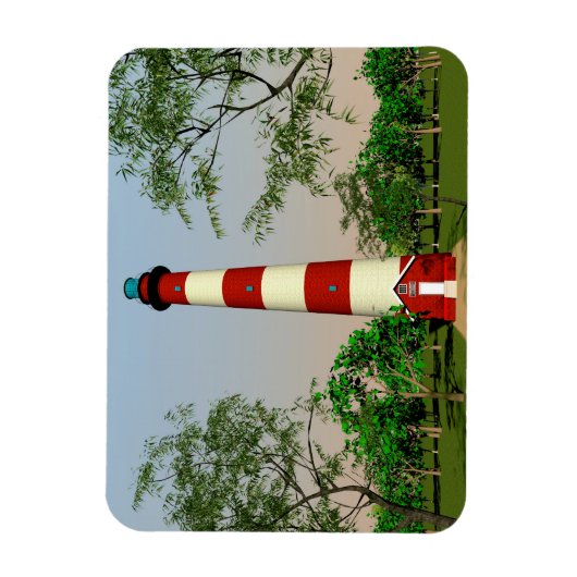 Assateague Lighthouse, Virginia Easterm Shore Magneet (Verticaal)