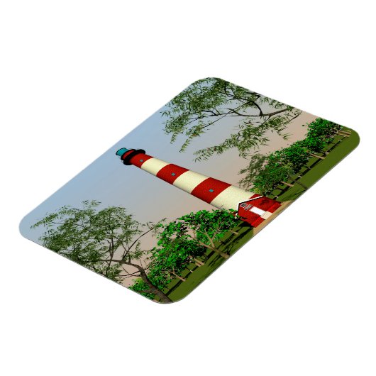 Assateague Lighthouse, Virginia Easterm Shore Magneet (Linkerzijde)