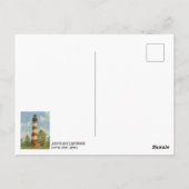 Assateague Lighthouse Watercolor Briefkaart (Achterkant)