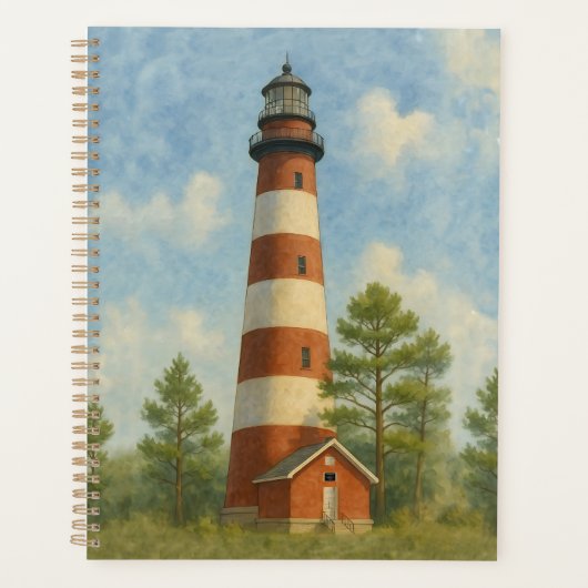Assateague Lighthouse Watercolor Planner (Voorkant)