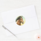 "Assateague Pony" Paardenkunst Sticker (Envelop)