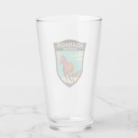 Assateague State Park Maryland Badge Glas (Achterkant)