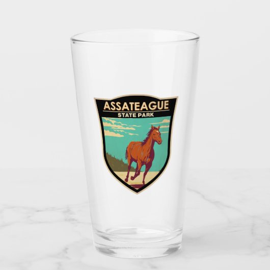 Assateague State Park Maryland Badge Glas (Voorkant)