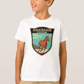 Assateague State Park Maryland Badge T-shirt (Voorkant)