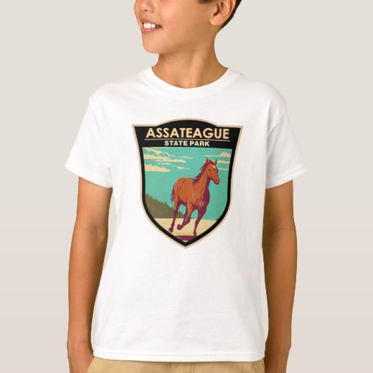 Assateague State Park Maryland Badge T-shirt (Voorkant)