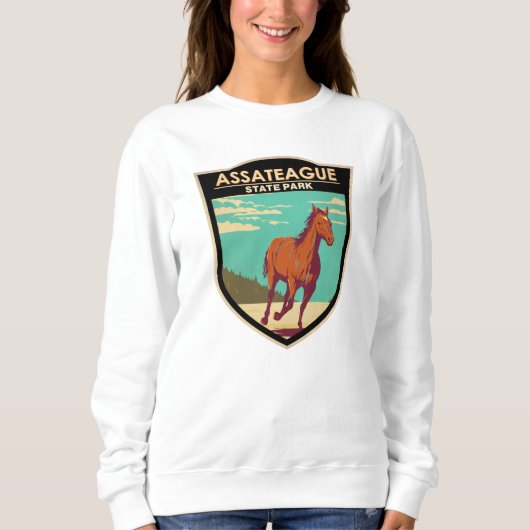 Assateague State Park Maryland Badge Trui (Voorkant)