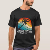 Assateague State Park Maryland Beach Palm Tree T-shirt (Voorkant)