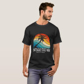 Assateague State Park Maryland Beach Palm Tree T-shirt (Voorkant volledig)