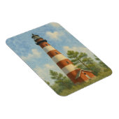 Assateague Vuurtoren Aquarel Magneet (Rechterzijde)